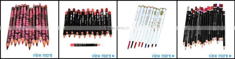 2016 Hot Sale Multicolor Waterproof Functional Lip Liner Pencil Eyebrow Eye Lip Makeup Colorful Cosmetic Lipliner Pen