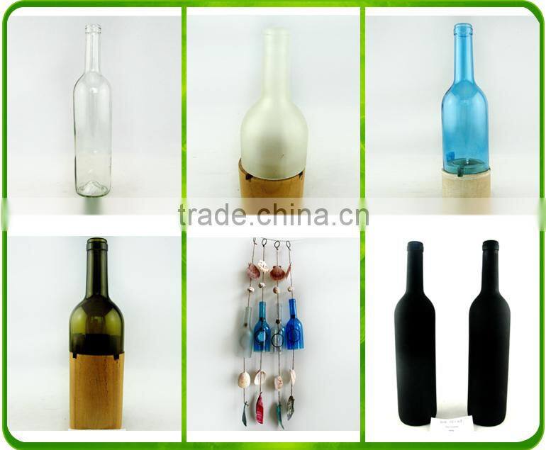 China Supplier Clear Decal Glass Candle Holder