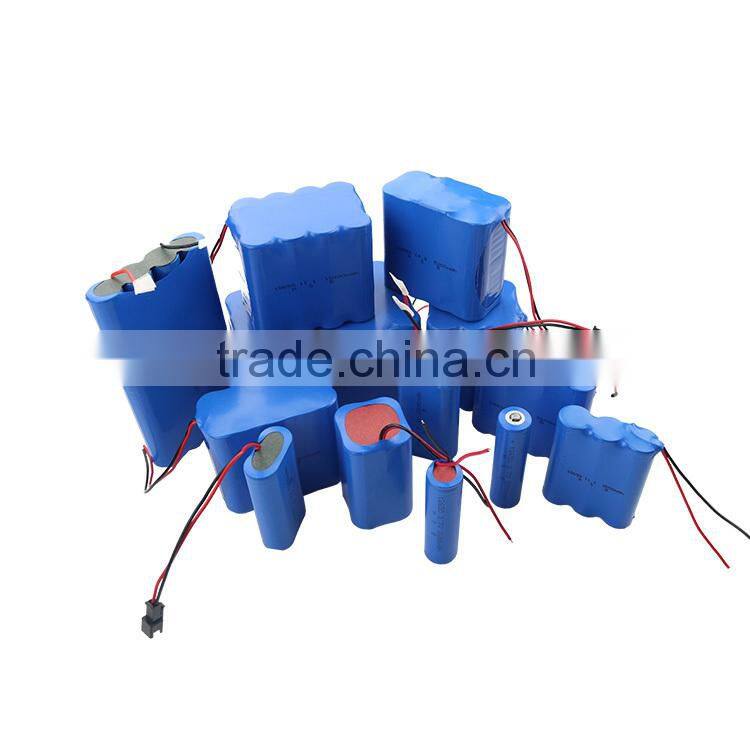 7.4V 4400mAh 18650 lithium ion battery pack with PCB for energy storage, lamp etc