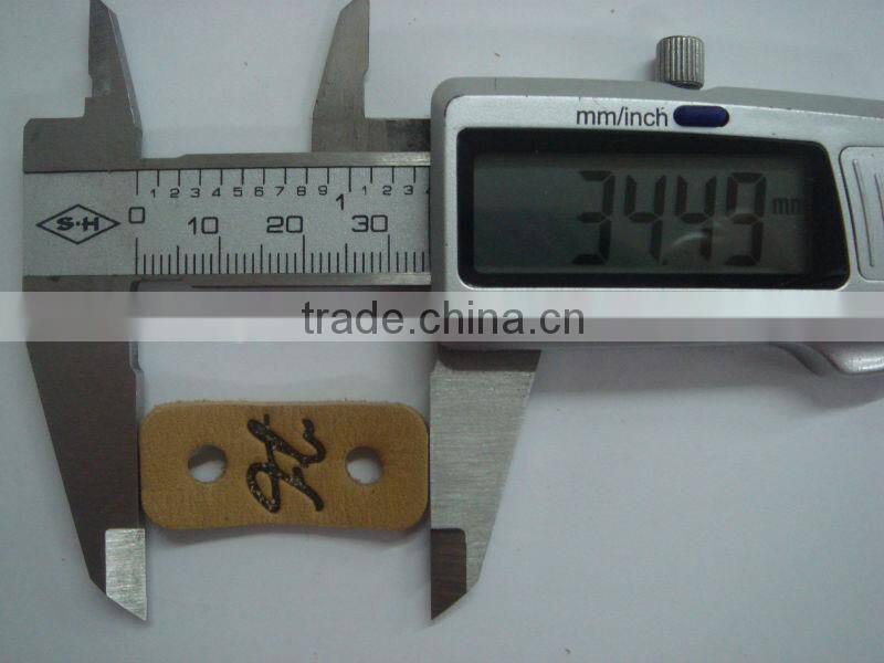 two holes leather stopper