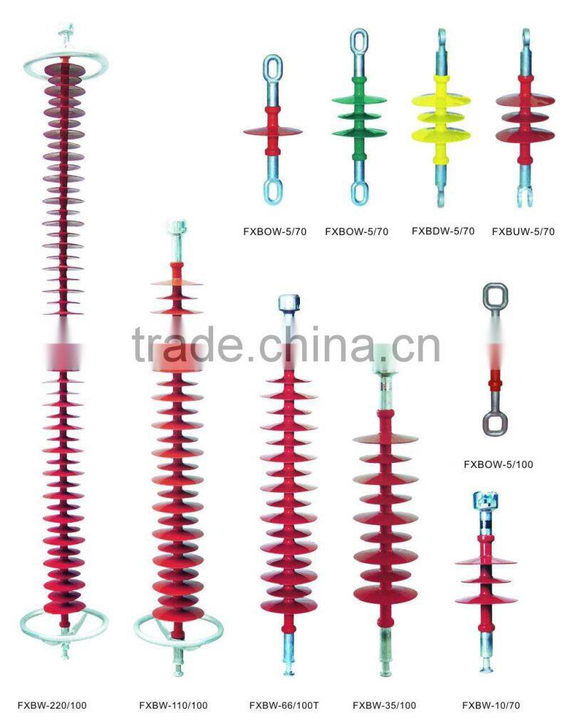 110KV suspension strain type insulators with Grading Ring