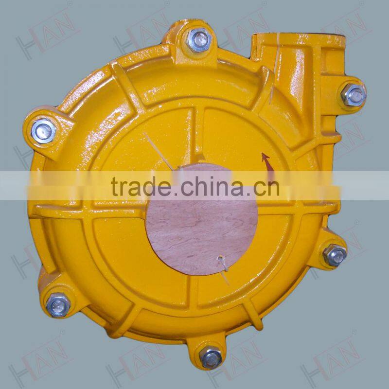 high chrome or rubber liner slurry pump