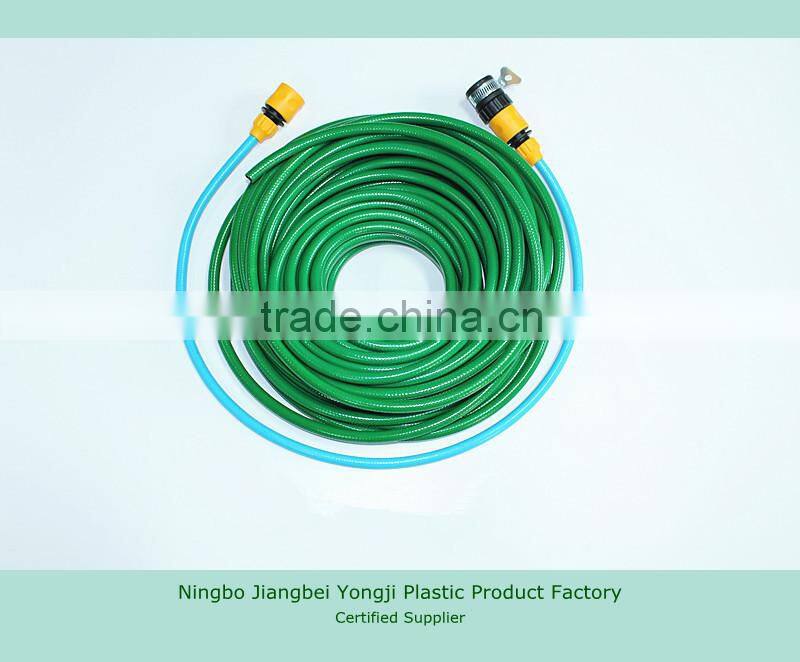 high quality 5/8'' PVC garden water hose pipe/ braided fiber hose