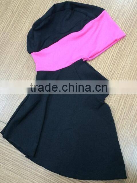 Once Piece Muslim Swimwear waterproof beach wear with detached hood