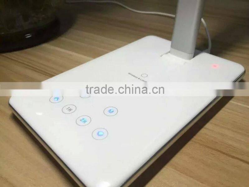 New arrived protect eyes LED desk lamp with wireless charger for iPhone 6 6s and Samsung s6