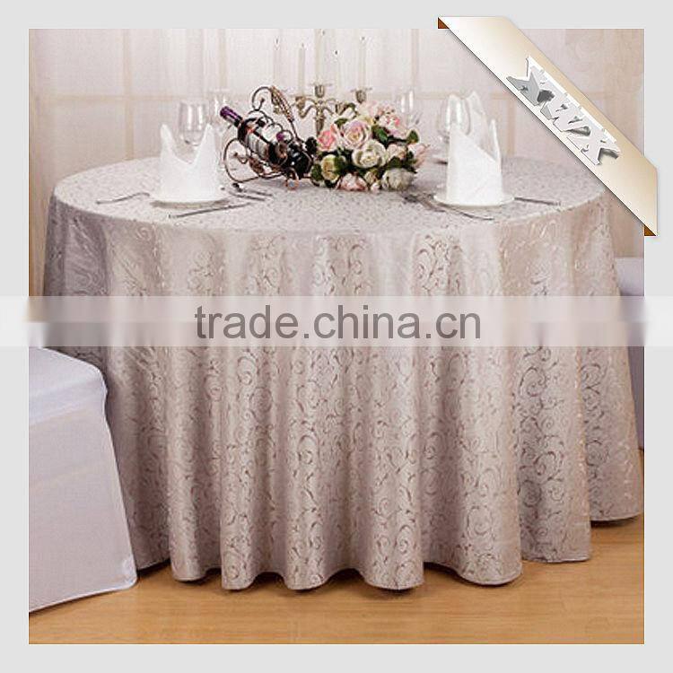TC-147 New Polyester Jacquard Wedding/Restaurant Table Cloth for Sale