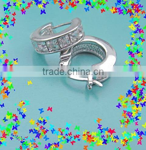 zinc alloy enamel butterfly and beaded earring shenzheng