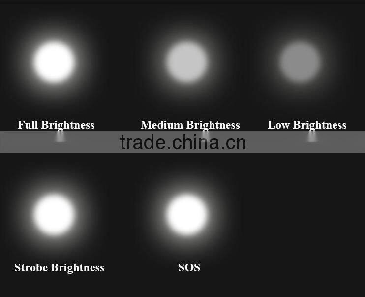 High power double light bulb led flashlight torch light