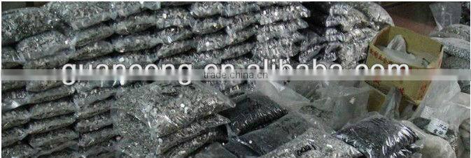 High polished metal zipper runner