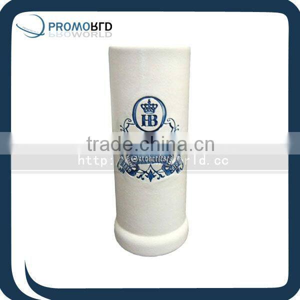 Slender Wrist Porcelain Stoneware Beer Mugs Cups Customized Printed