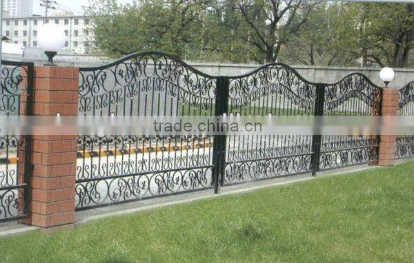 Top-selling handmade wrought iron garden border fence