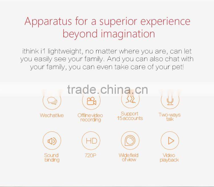 smooth instant completed video, 720p HD smart wifi camera ip camera