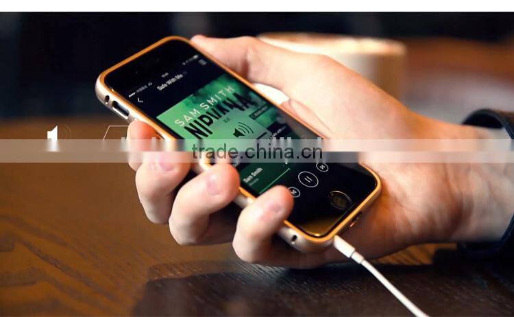 3in1cowhide case and metal bumper,aviation aluminum,PC, For iphone 6/plus Style case cover,