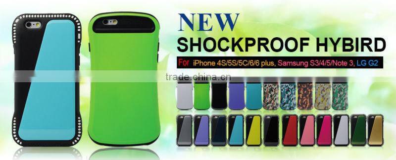 Alibaba in france PC + Silicone combo case for Samsung Galaxy S6