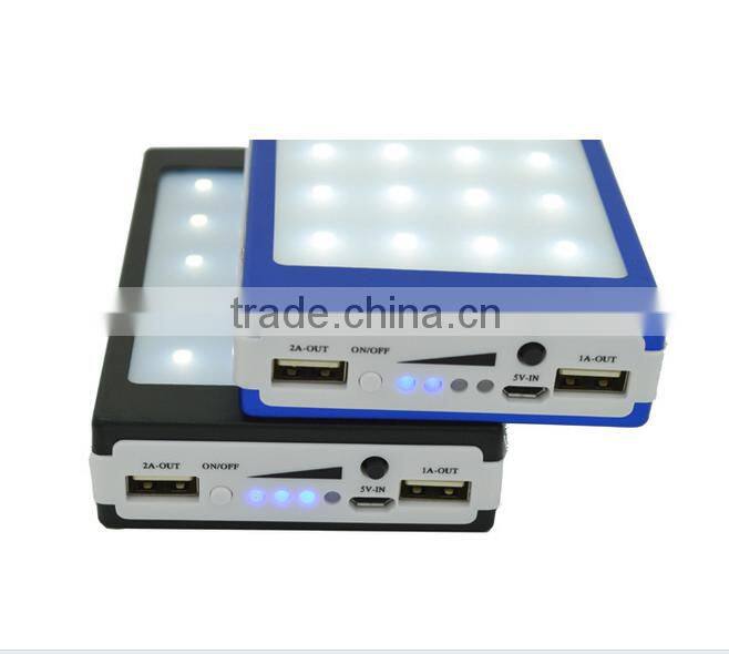 multi-function outdoors camping lights solar power bank