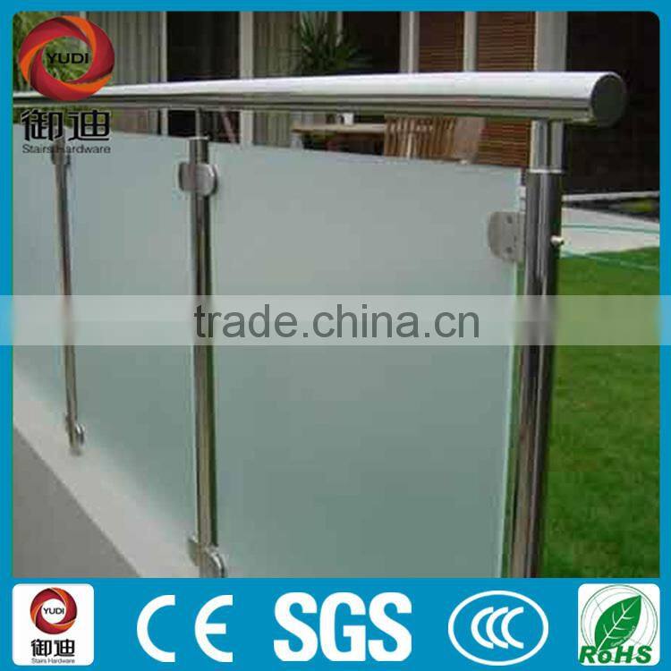 stainless steel fencing round post for stair/balcony glass railing
