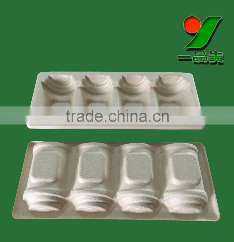 Bespoke earth friendly customized environmental biodegradable pulp molded disposable medical instruments packaging trays