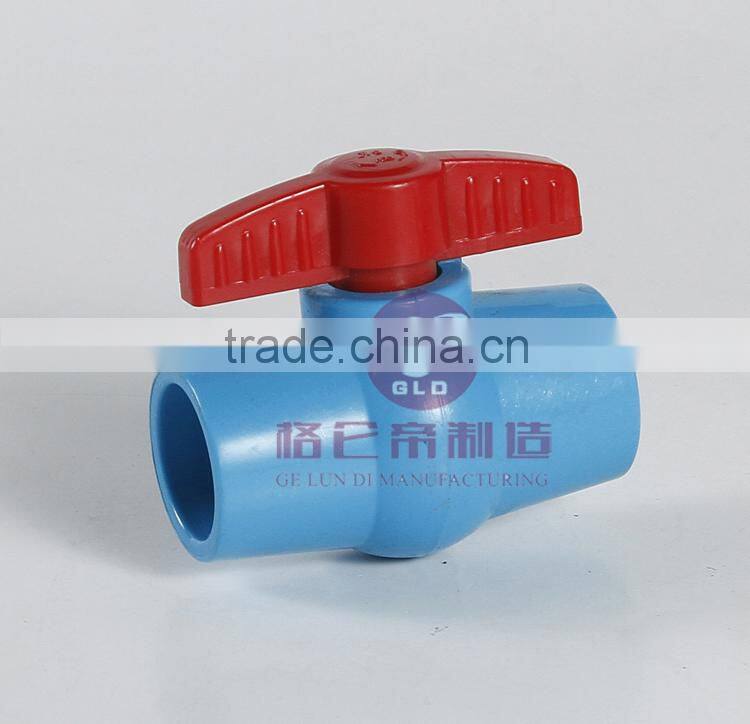 Plastic Ball Valve 2 1/2" Slip x 2 1/2" Slip Ends Two Way Full Ports Water Supply Shut Off Waste Irrigation Welding