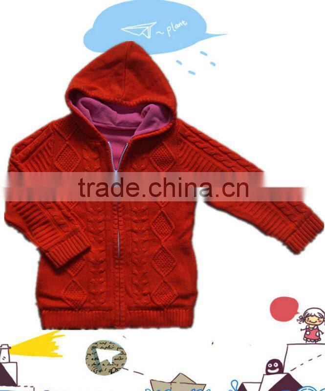 handwork knitwears jaquard zipper hoodie cardigan kids sweater pullover hoodie jumper