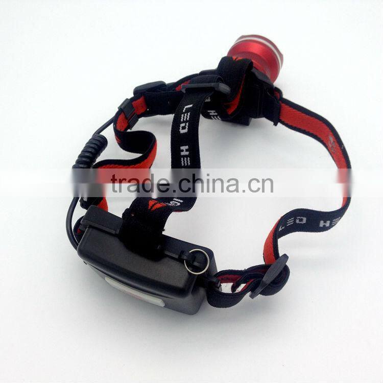 Poppas T85 xml-t6 10W 3AA battery operated zoom ultra bright headlamp