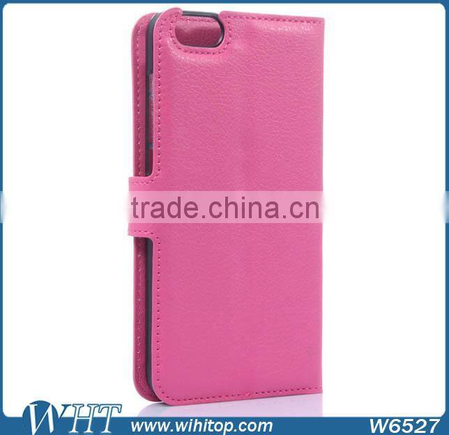 Standing Style Credit Card for Huawei Honor 7 Leather Case, PU Leather+PU Flip Wallet Case for Honor 7