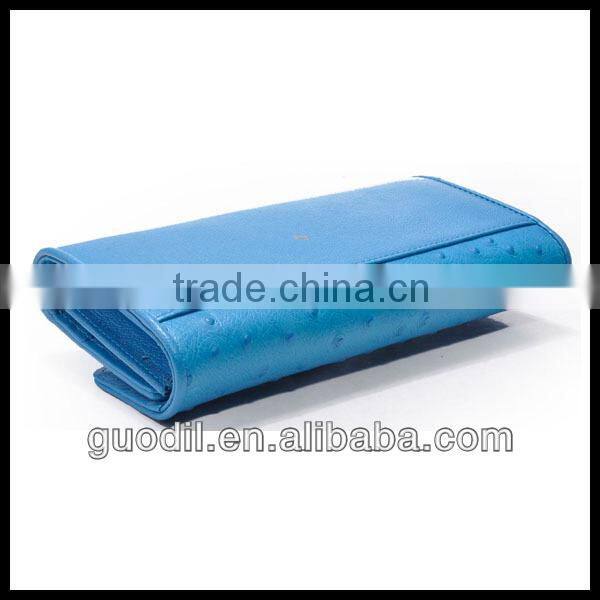 Hot Selling! Ostrich Leather Ladies Hand Purse Fashion Coin Purse