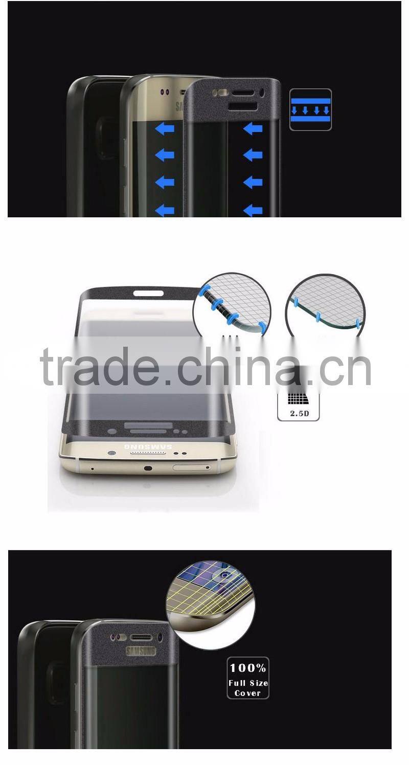 3D high clear tempered glass screen anti-scratch protective film for samsung S6 edge