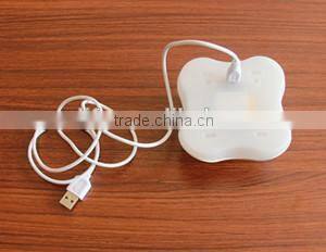 2016 smart USB recharge clovers body sensor LED nightlight