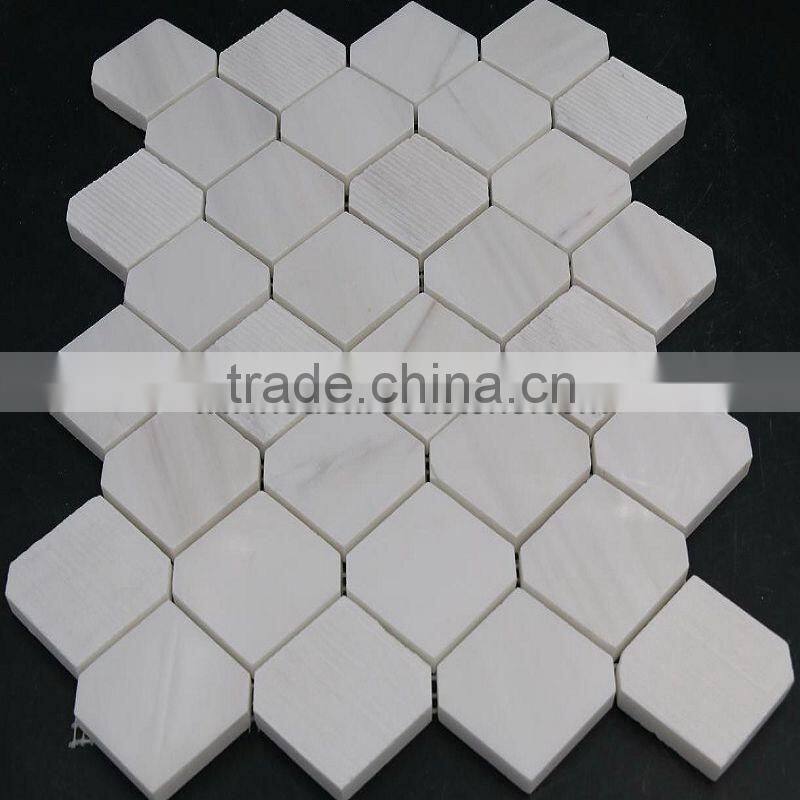 Carrara White Cheap Mosaic Tiles Price