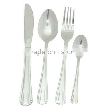 Wholesale 24pcs stainless steel disposable cutlery set
