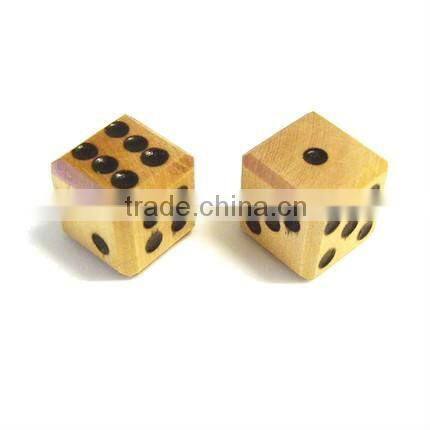 Antique Custom Wooden Dice
