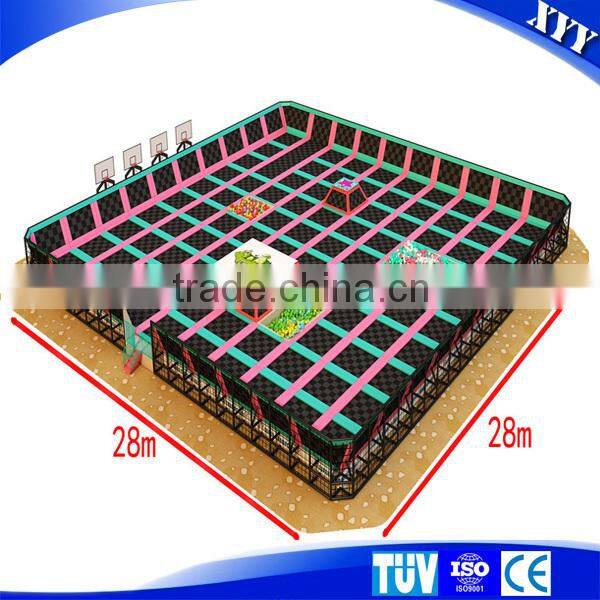 Indoor jumping bed trampoline park for kids and teenagers