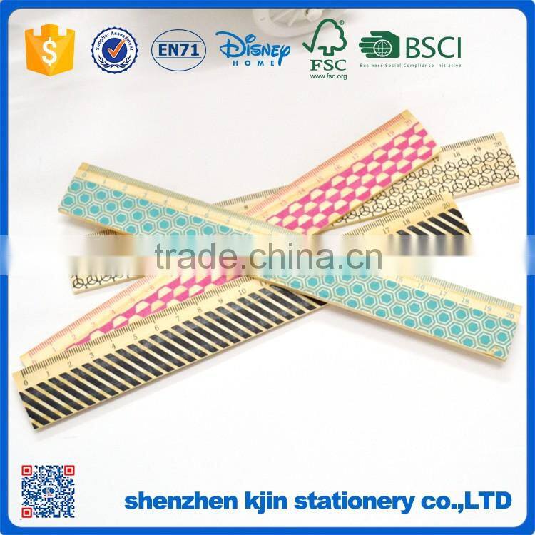 2016 Silkscreen printing 30cm wooden ruler in sale