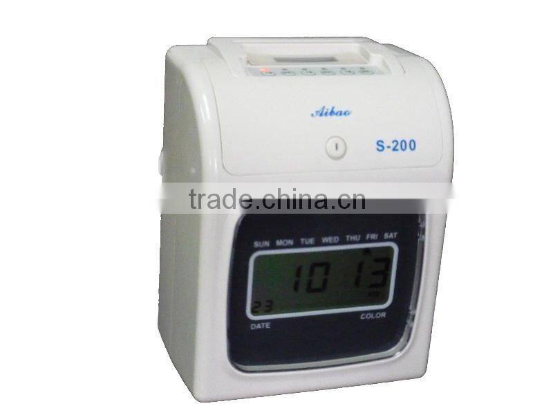 punch time card attendance machine