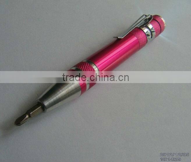 led aluminum alloy pen light&flashlight&torch multi tool led flashlight