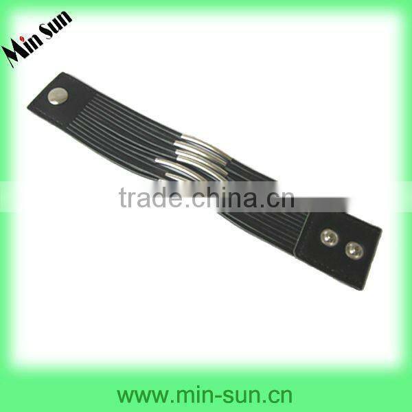 2014 fashion bracelets & silicone rubber wristband & silicone bangle & leather bangle