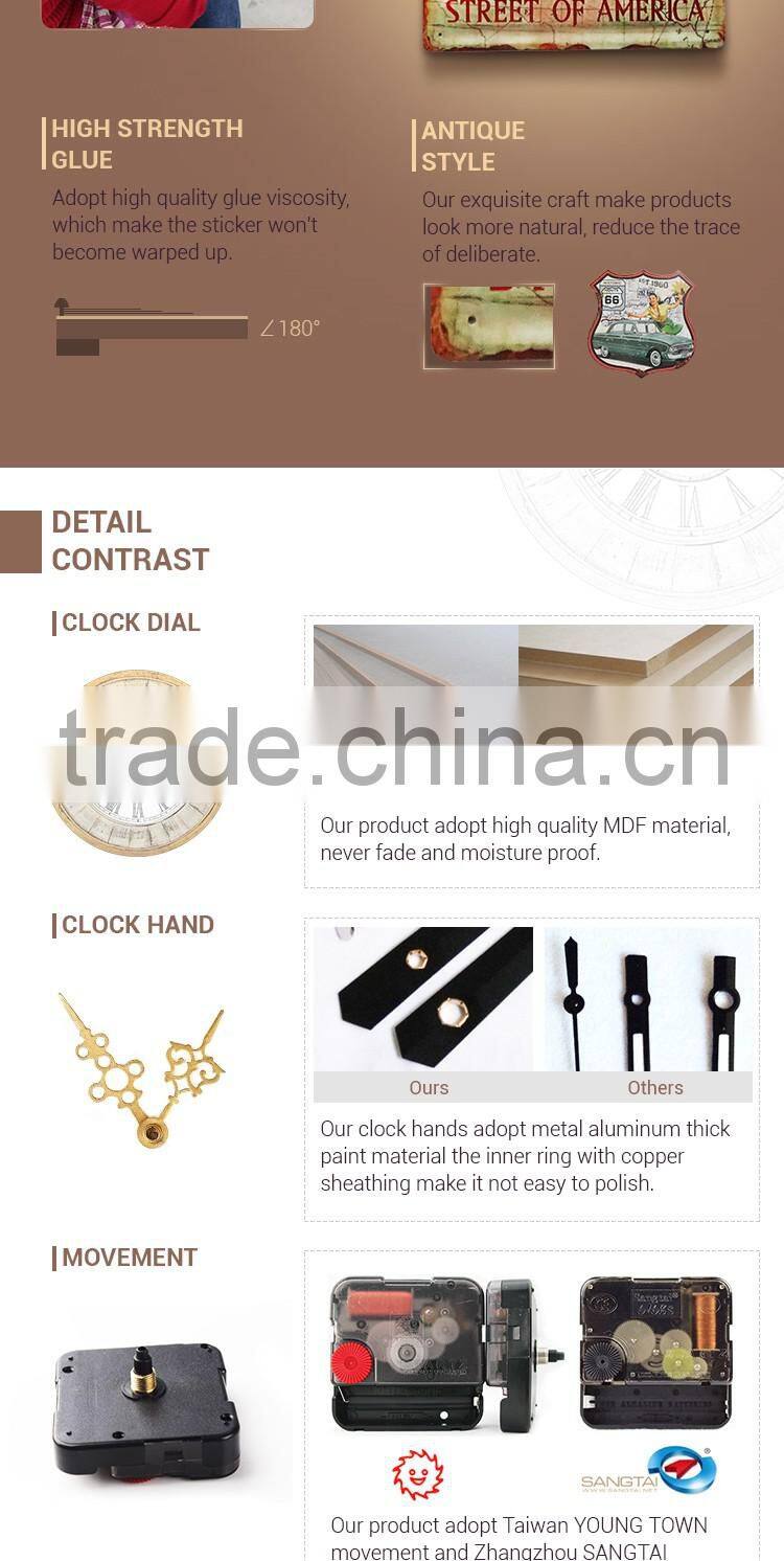Custom Logo Antique Style Shot Start Stop Clock