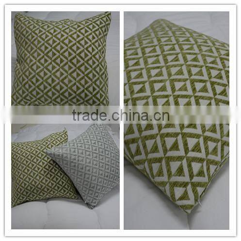 Embroidery chevron linen cushion