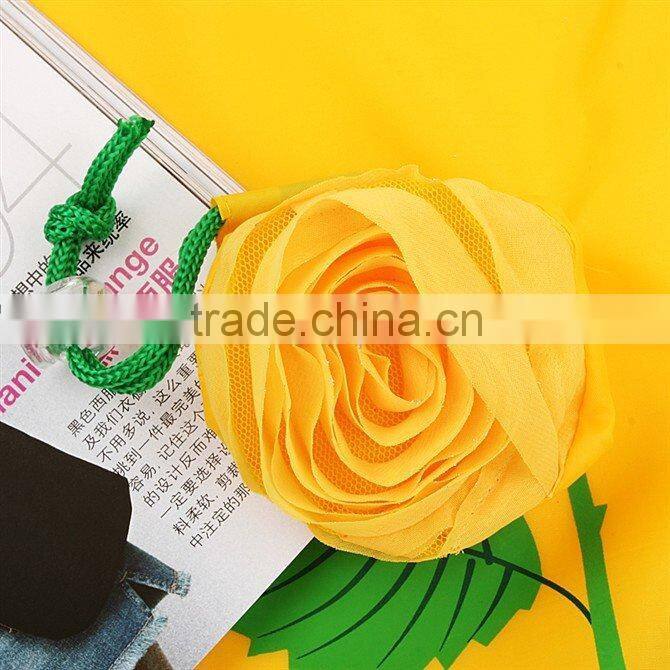 colorful rose shaped cheap reusable shopping bags wholesale