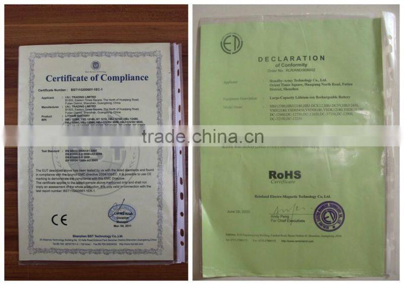 super 12v li-ion polymer battery 15000mah for monitor with battery charger/lithium battery for wholesale