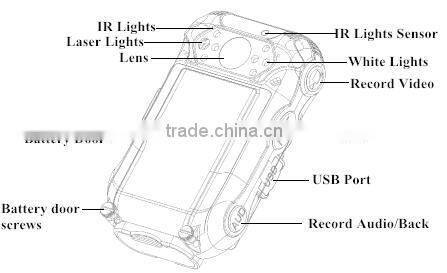 1080p law enforcement police 3G body worn camera