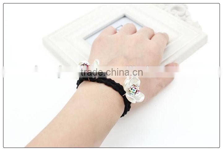 Flower Hair Tie Elastic Hair Bands,elastic band hair extensions