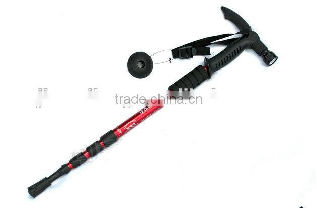2015 Latest ladies walking stick with light alpen stock climbing Factory Direct