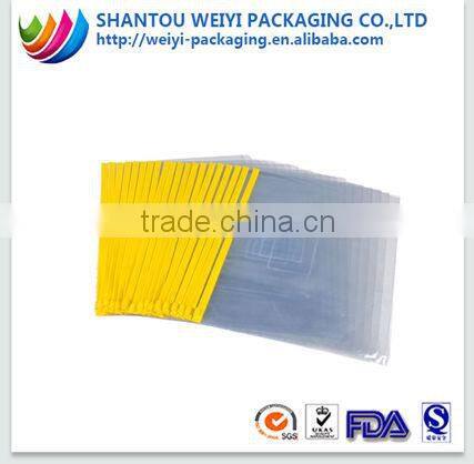 PP/ PVC plastic clear file bag with zipperA3 A4 A5