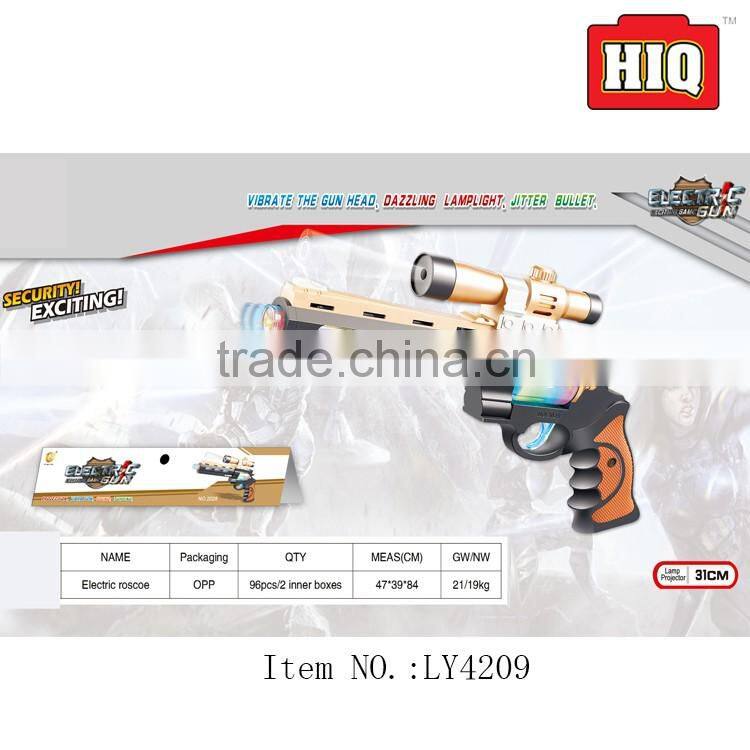 Hot selling novelty gun electric plastic toy gun for child