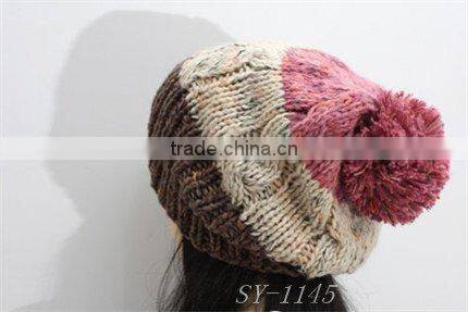 knitted earflaps hat