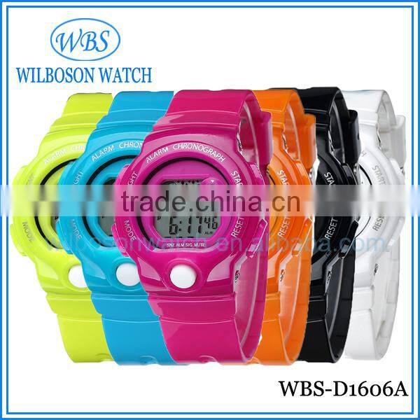 Ladies digital sport silicone watch