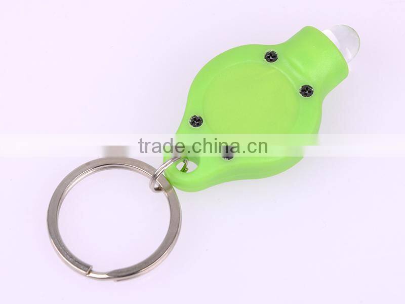high quality Plastic 40000mcd White light LED promotion key chain factory