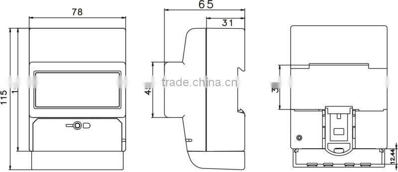 single phase DIN Rail electricity power meter