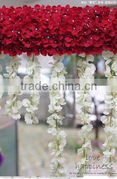 2016 wedding stage flower decoration artificial flower mats